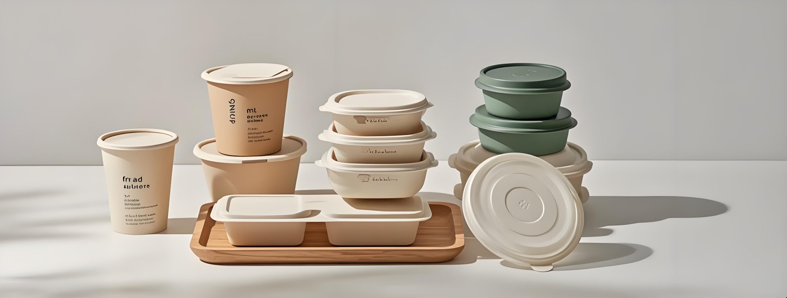 corn starch packaging container